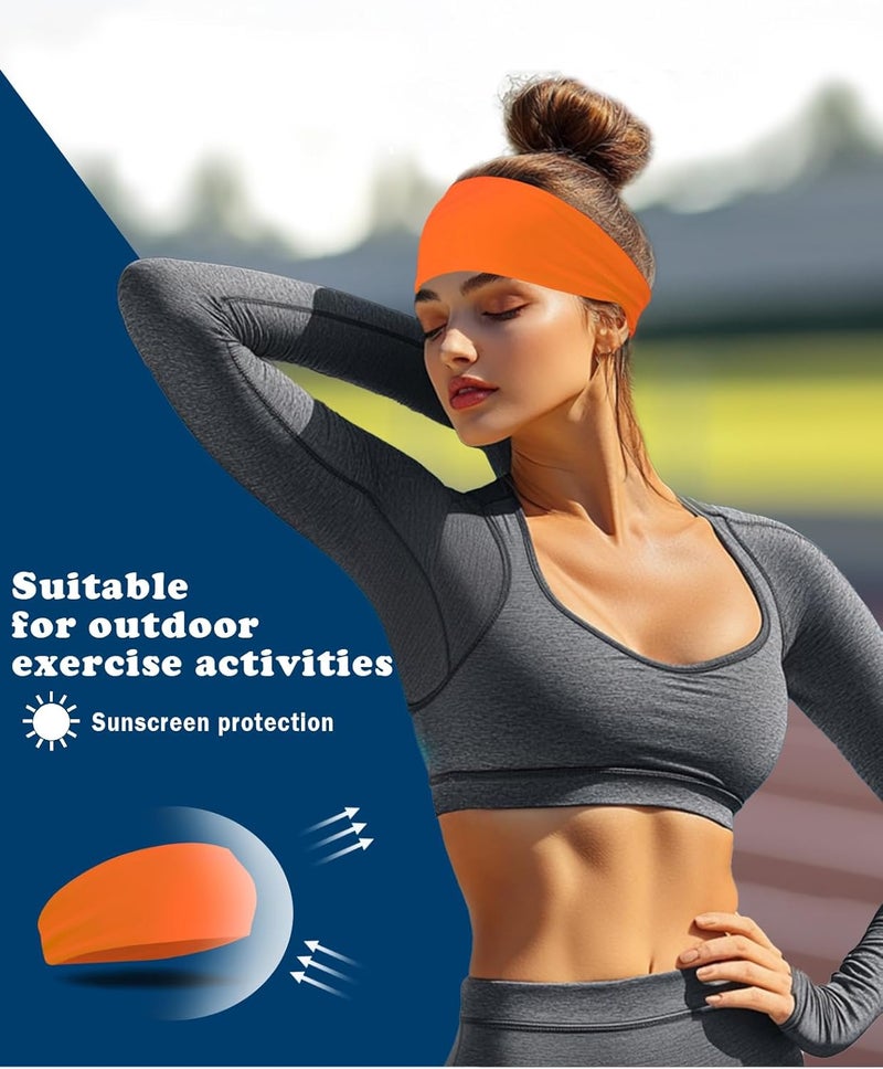 Supeniu Headband for Men & Women, Sweat Wicking Sports Sweatband Headbands, Workout Running Training Yoga Basketball Hairband - Image 3